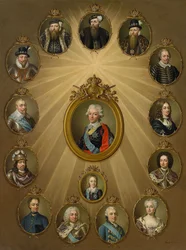 Den gustavianska familjen, ca. 1785