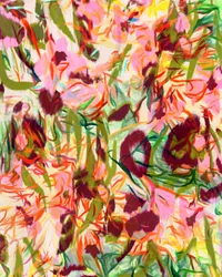 Livfull abstrakt blomsterkonst