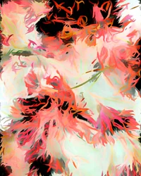Livfull abstrakt blomsterkonst