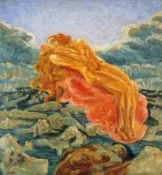 Dream (eller Paolo och Francesca) av Umberto Boccioni (1882-1916)