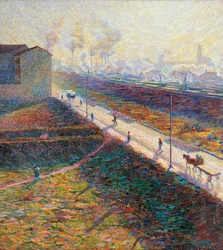 The Morning av Umberto Boccioni (1882-1916), olja på duk, 60x55 cm