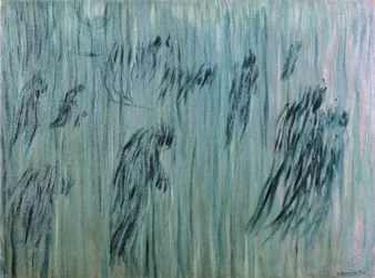 De som stannar av Umberto Boccioni (1882-1916), olja på duk, 71x96 cm
