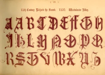 1300-talet. Richard den andre. 1400. Westminster Abbey, 1862