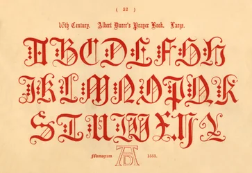 1500-talet. Albert Durers bönbok. Stor, 1862