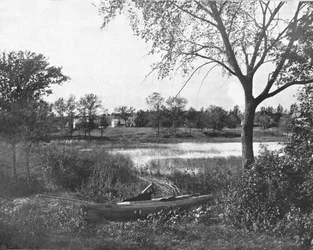 En vik i Lac la Belle, Oconomowoc, Wisconsin, USA, c1900.