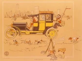 En Berliet-bil i Chicago, Amerika