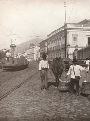 En gatubild i Botafogo, Rio, 1914