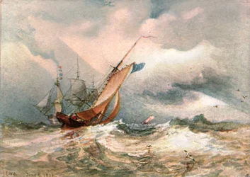 En blåsig dag, 1822, c1900.