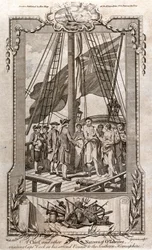 En hövding och andra infödda i O-Taheitee, besöker kapten Cook