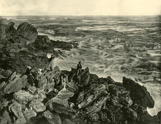 En kustscen vid Warrnambool, 1901.