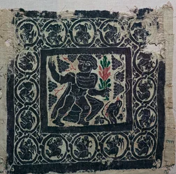 En koptisk textil från Egypten, 300-talet