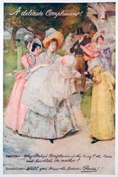 A Delicate Compliment, Pears tvålannons, 1914. Ett tryck från Pears Christmas Annual, 1914