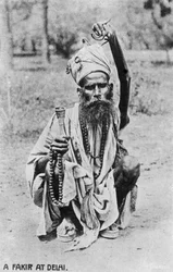En fakir i Delhi, 1900-talet