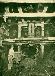 A Greathead Shield: Excavating a Tube Tunnel, 1930.
