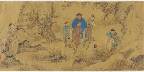 En jaktscen, 1700-talet.