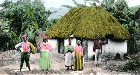 En jamaicansk by, ca 1900-talet