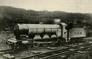 A Locomotive of theRavenglass and Eskdale Railway, c1930.