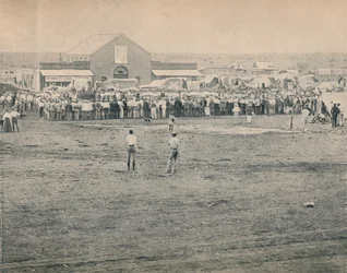 Ett mässmöte i Bulawayo, c1900.