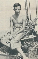 En modern Ulysses. Gerbault fotograferad vid Suva, på Fijiöarna, 1936