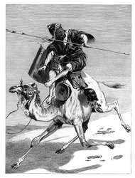 En morisk krigare, omkring 1890