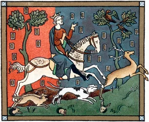 En Plantagenet-kung av England på jakt