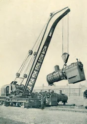 En järnvägskran, 1922.