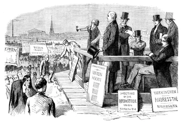 A Reform Act demonstration, Birmingham, West Midlands, c1832 c1895