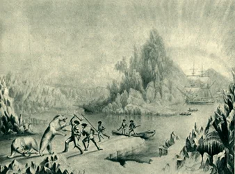 "A Relief Party in Search of Sir John Franklin", 1800-talet, 1946.