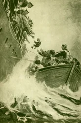 En räddning till sjöss, c1930.