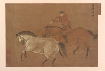 A Rider Lassoing a Horse, Mingdynastin, 1369-1644.