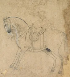 En sadelhäst, ca. 1750.