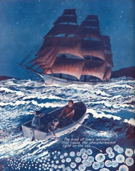 Ett hav upplyst av levande nattljus, 1935