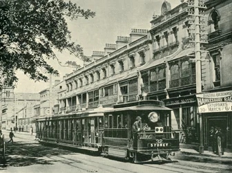 En Sydney Steam Tram, 1901.