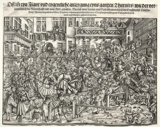 En turnering, 1500-talet.
