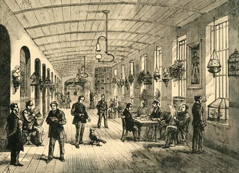 En avdelning på Betlehems sjukhus, c1878.