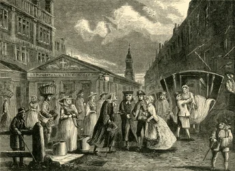 Ett bröllop i flottan, c1740-talet, c1872.