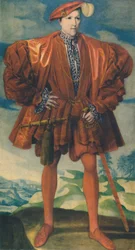 En ung man i rött, ca 1550, 1948.