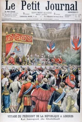 En bankett för den besökande franske presidenten, Guildhall, London, 1903