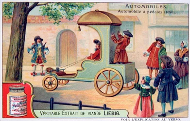 En bil med pedaler, 1690, c1900