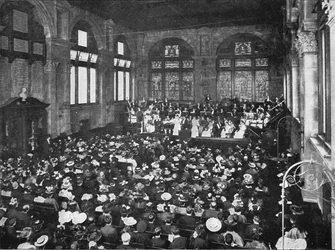 En konsert på Guildhall School of Music, London, c1901 1901