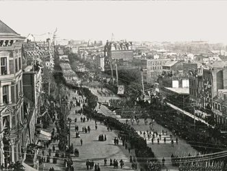 En festdag i den amerikanska huvudstaden Washington DC, USA, 1895.