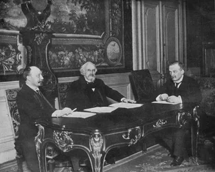 En finanskonferens för de allierade, Paris, 1915.