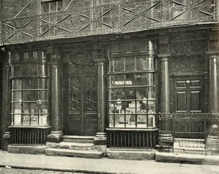 En fin butik i Artillery Row, Houndsditch, London, under senare hälften av 1700-talet,