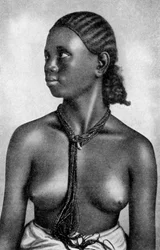 En flicka av Tigrefolket, Afrika, 1922