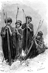 En grupp av Antis Ashaninkas, Peru, 1895
