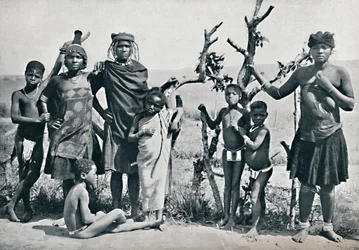 En grupp zuluer, 1912