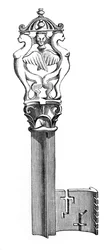 En nyckel, 1200-talet, 1870