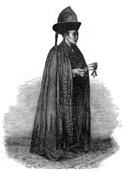 En lama, Tibet, 1800-talet