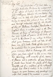 Ett brev av Oliver Cromwell till kardinal Mazarin, 4 december 1657, 1899