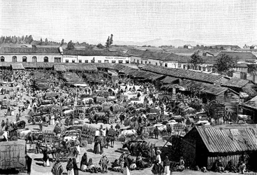 En marknadsplats, Chile, 1895